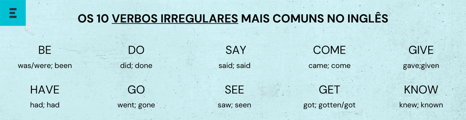os verbos irregulares mais comuns no ingles os verbos irregulares mais comuns no ingles
